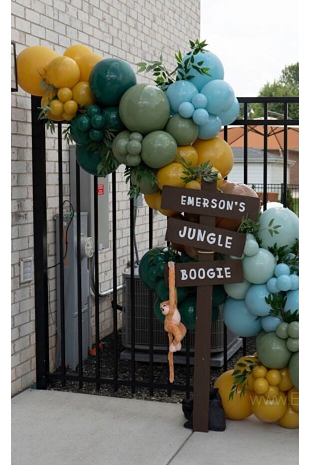 MAvi Green Mustard Balloon Chain Set 100 pcs