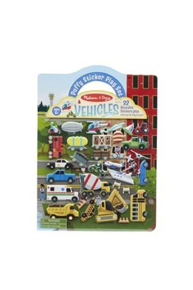 Puffy Sticker Play Set Vehicles