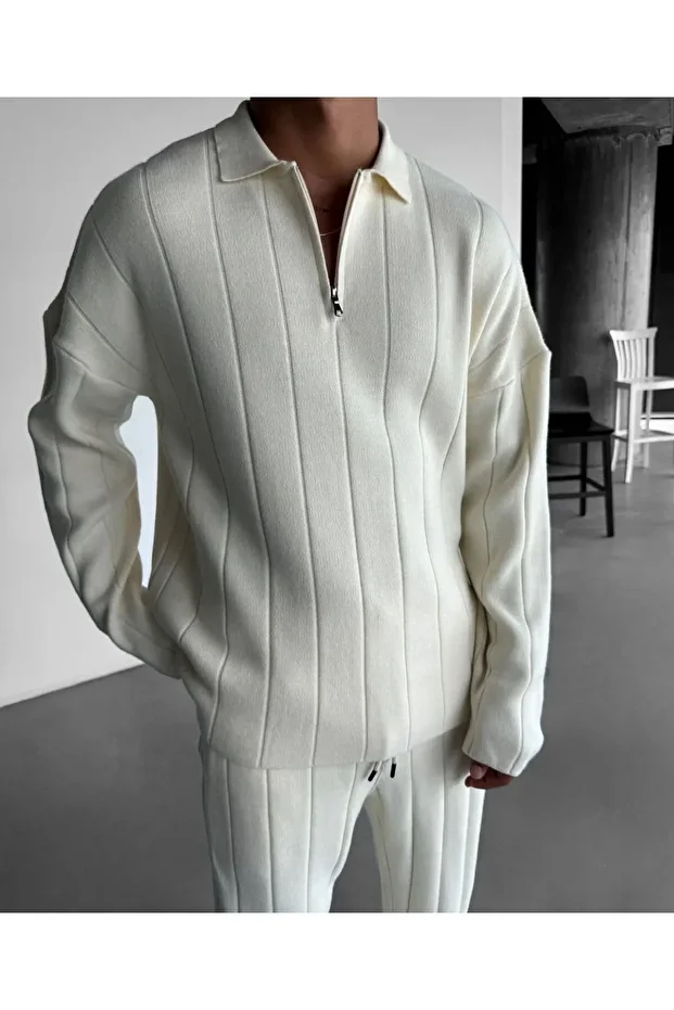 Corded Set - Oversize Model with Half Zipper - 1