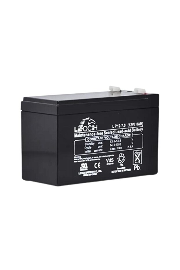 Leoch 12V 7A Kuru Tip UPS Akü - 2