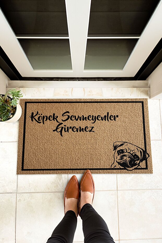Dog-Free Zone Written Outdoor Door Mat