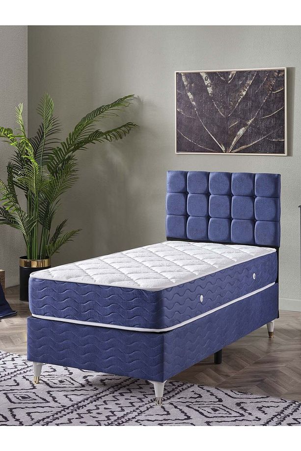 Bengü Tek Kişilik 3Lü Set Yatak+Baza+Başlık - 1