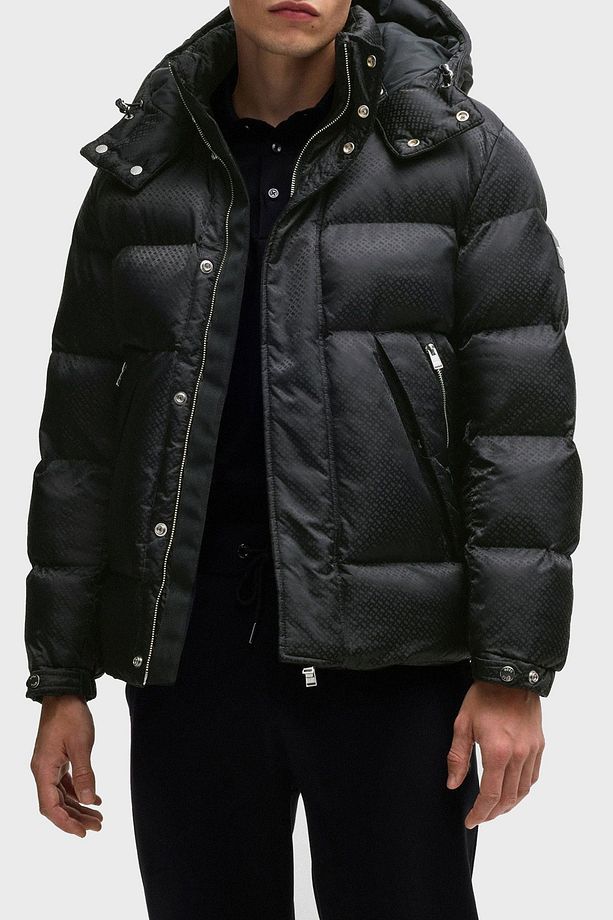 Logolu Regular Fit Çıkarılabilir Kapüşonlu Şişme Mont Erkek MONT 50525364 001 - 1