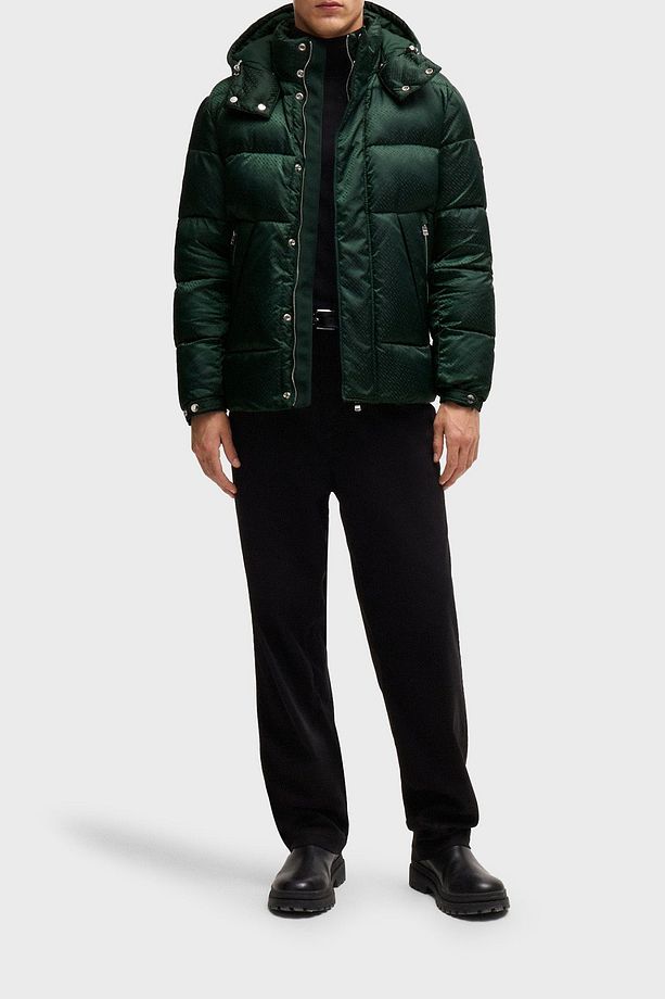 Logolu Regular Fit Çıkarılabilir Kapüşonlu Şişme Mont Erkek MONT 50525364 385 - 3