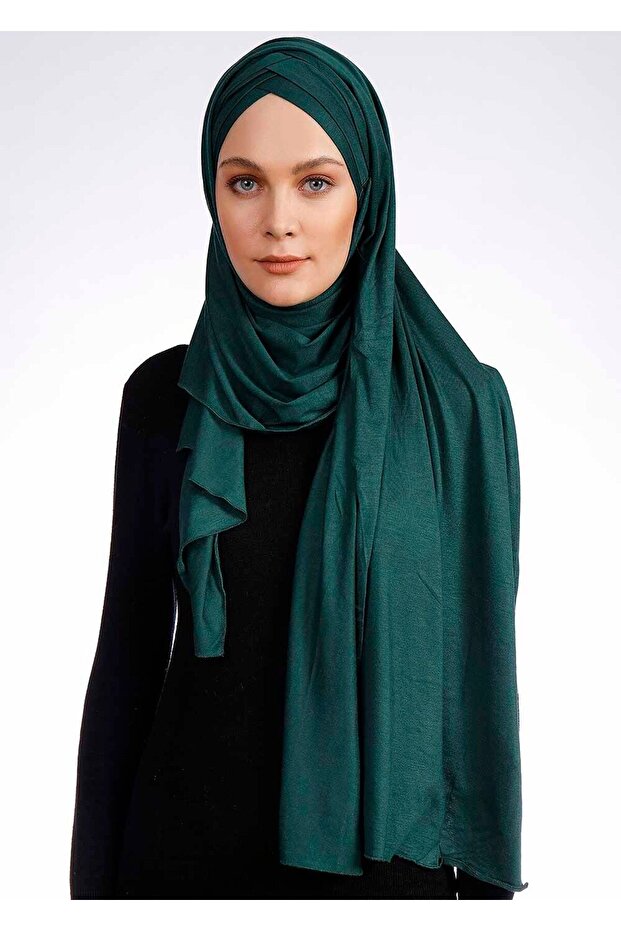 3x شال ليكرا مريح - St 059 Emerald - 1