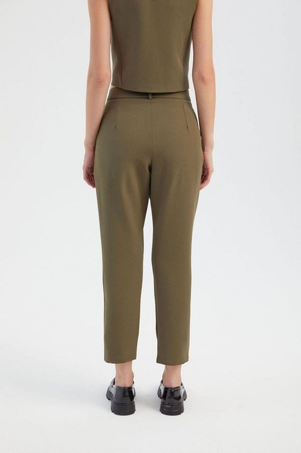 Yüksek Bel Slim Fit Pantolon - 5
