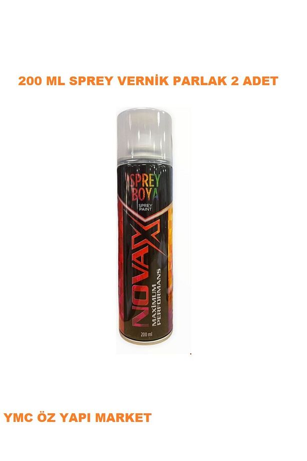 PARLAK SPREY VERNİK 200 ML 2 ADET GÖNDERİLİR YÜKSEK KAPATICILIK YERLİ MARKASI - 1