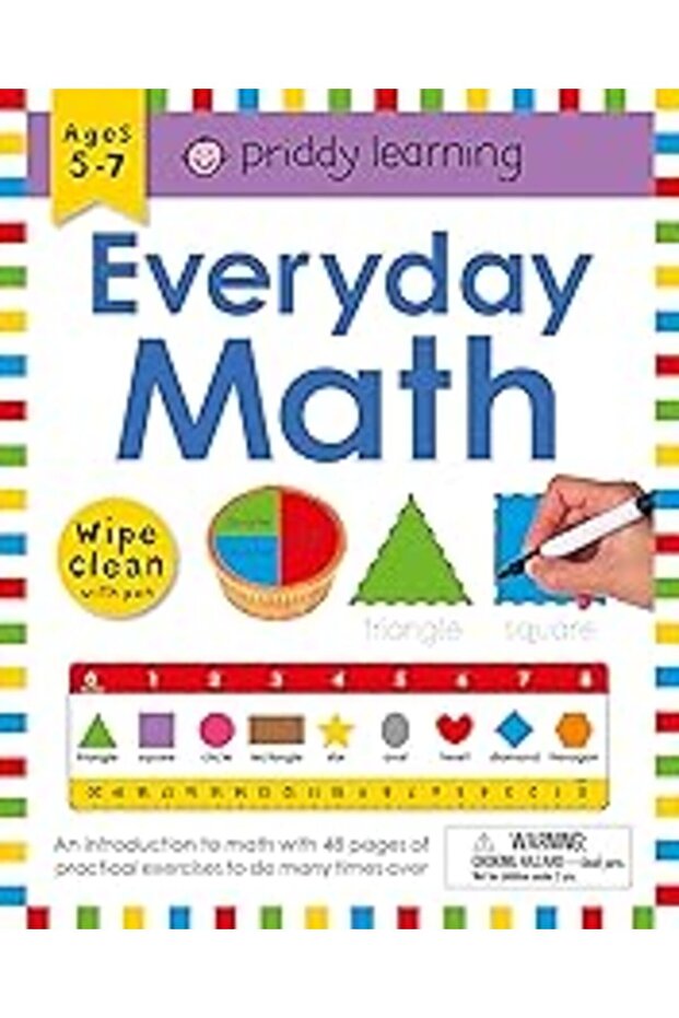 Wipe Clean Workbook Everyday Math Enclosed Spiral Binding Ages 57; Wipeclean With Pen