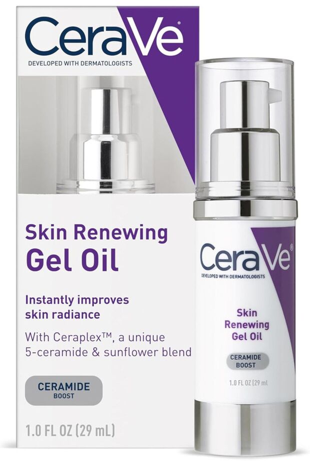 Anti-Aging Gel Serum, Face Hydration Boost, Ceramides, Sunflower Oil, Hyaluronic Acid