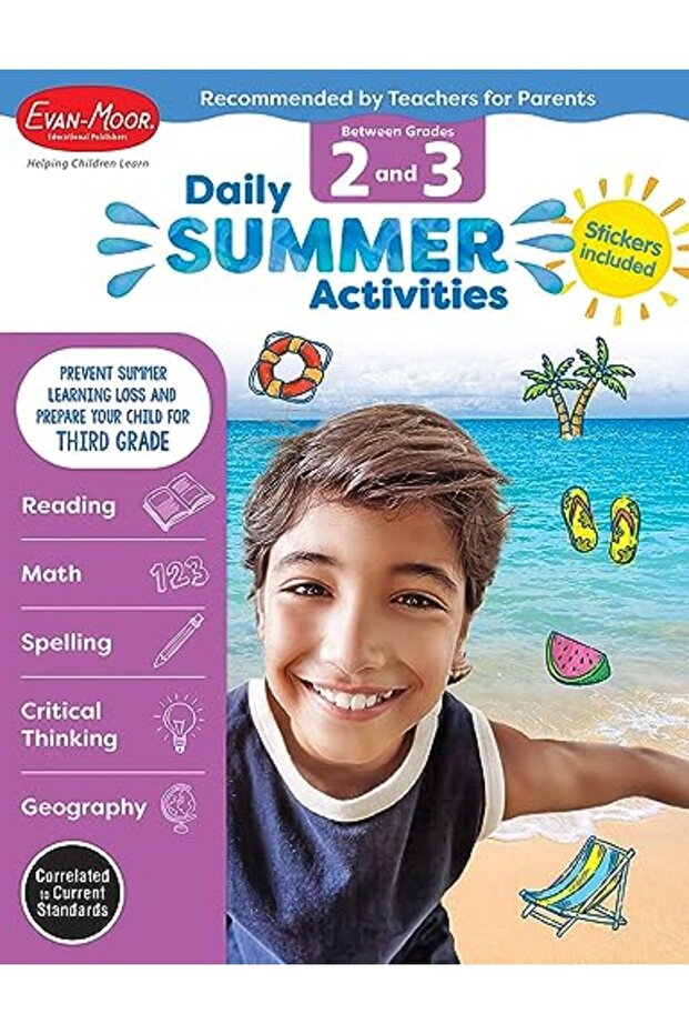 Daily Summer Activities Between 2Nd Grade And 3Rd Grade Grade 2 3 Workbook Moving From 2Nd Grad
