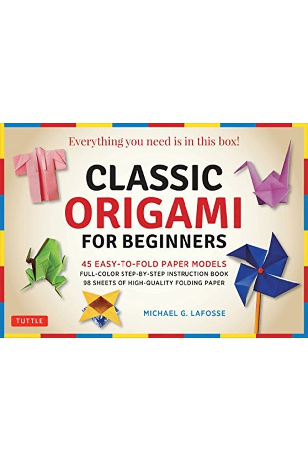 Classic Origami For Beginners Kit 45 Easytofold Paper Models Fullcolor Instruction Book; 98 She