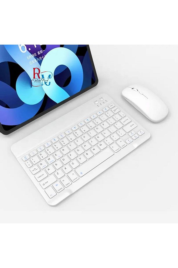 Samsung Galaxy Tab S6 Lite P610/613 Uyumlu Standlı Kılıf Dokunmatik Kalem ve Klavye Mouse 3'lü Set - 6