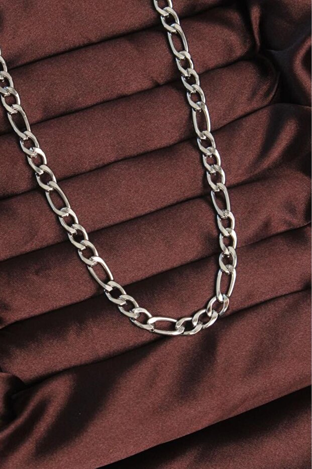 Silver Steel Bird's Eye Chain Necklace for Delicate Necks