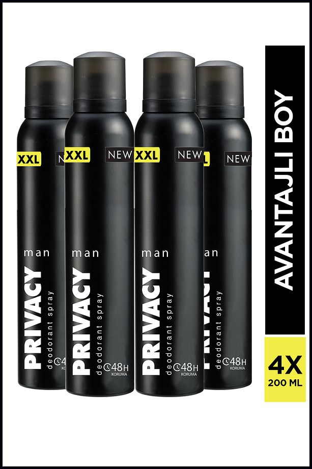 Man Erkek Deodorant 4x200 Ml - 1