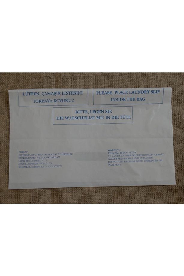 100 Adet Çamaşır Torbası Laundry Bag Hijyen Torbası Otel Tipi Kuru Temizleme Torbası - 3