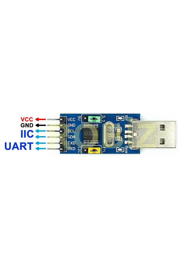 CH341T Usb to Ttl IIc Uart Çevirici Modül I2c Seri Port Haberleşme Adaptör Isp Arduino - 2