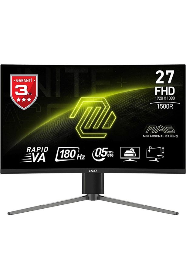 27" MAG 27C6PF 1920x1080 (FHD) 16:9 CURVE 1500R RAPID VA 180HZ 1MS ADAPTIVE-SYNC GAMING MONITOR - 1
