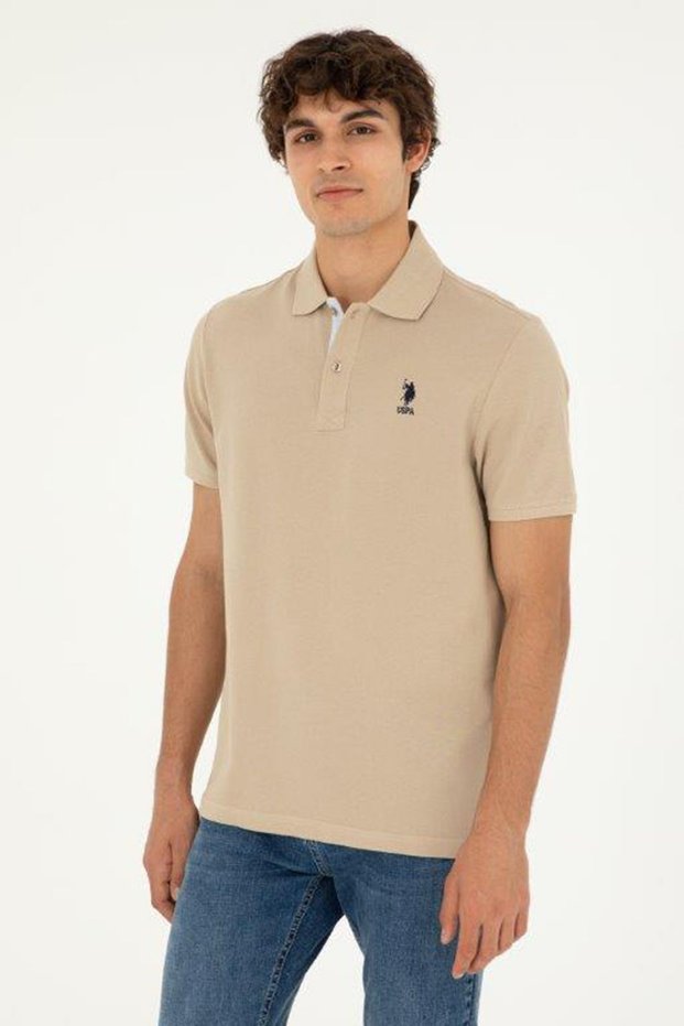U.S. Polo Logo 100% Cotton Regular Fit Polo Neck t Shirt Men t Shirt G081Sz0111794832