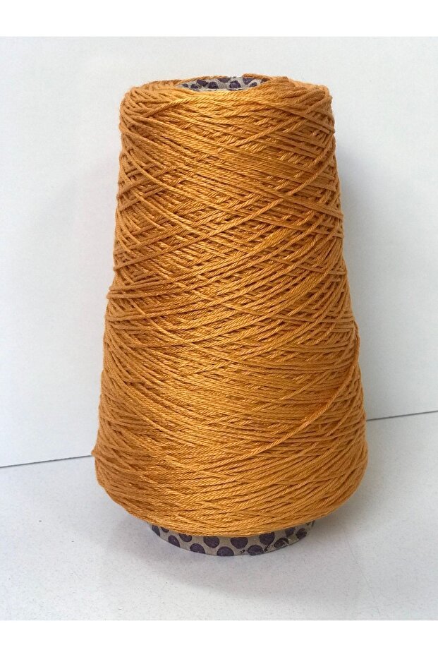 Summer Knitting Yarn Acrylic:Viscose Super Shiny Mustard Yellow 250 Gr