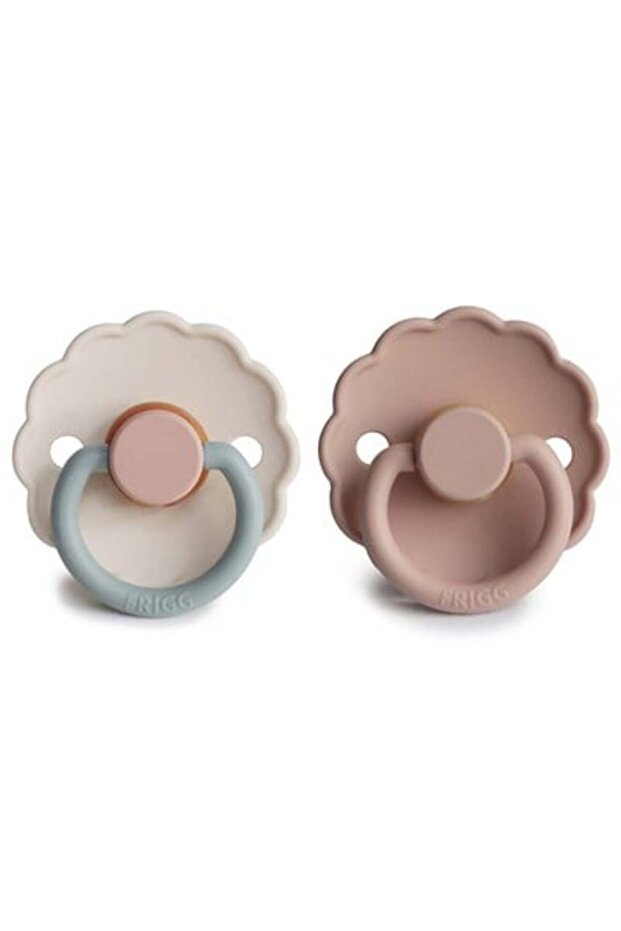 Daisy Double Rubber Pacifier - Cotton Candy / Blush 6-18 Months