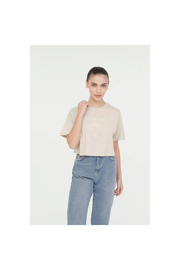 Μπεζ μπλουζάκι - 1