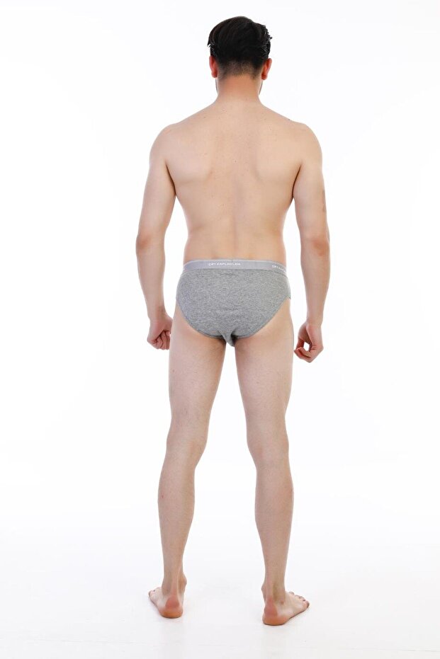 Erkek Ribana Klasik Gri Melanj Slip 0870 - 6