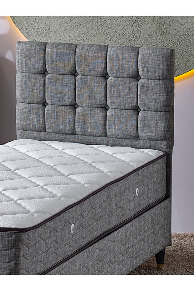 Bengü Tek Kişilik 3Lü Set Yatak+Baza+Başlık - 5