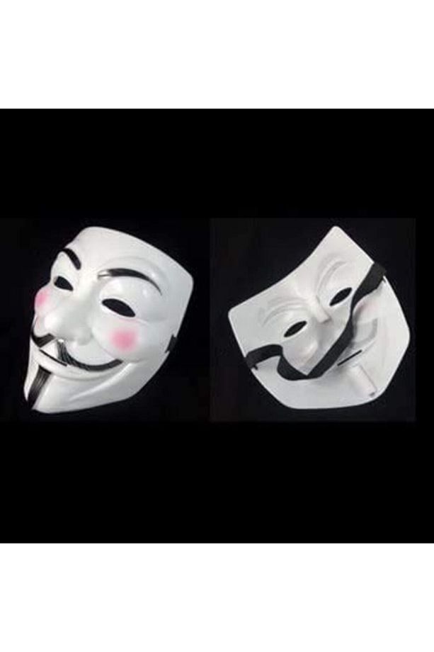 V For Vandetta, Wanted Vendetta Maske Yılbaşı Halloween Cadılar Günü Anonymous Maskesi 19x17cm - 8