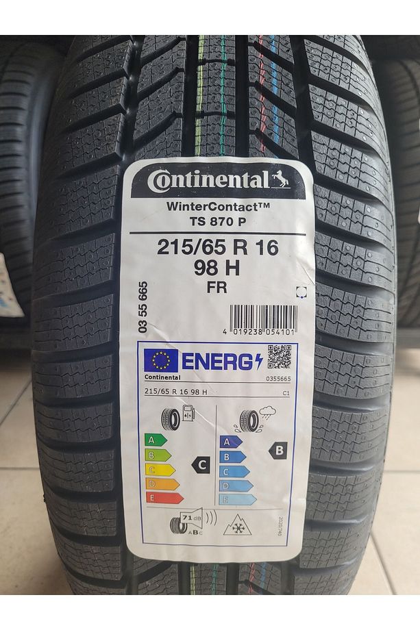 215/65R16 Winter Contact TS870P 98H Set Olarak (4 ADET) 2024 Üretim* - 1