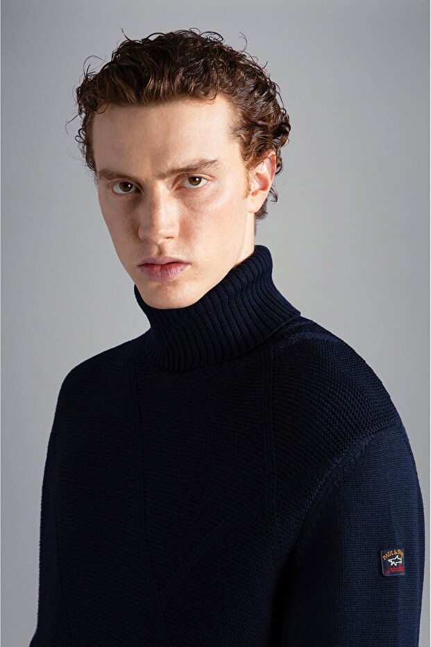 MEN'S WOOLLEN TURTLENECK - 3