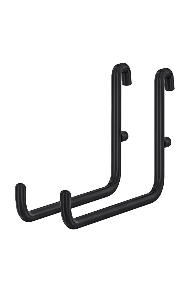Skadis 2-Piece Hook, Multi-Purpose Board Piece, Black, 9.5X6 cm