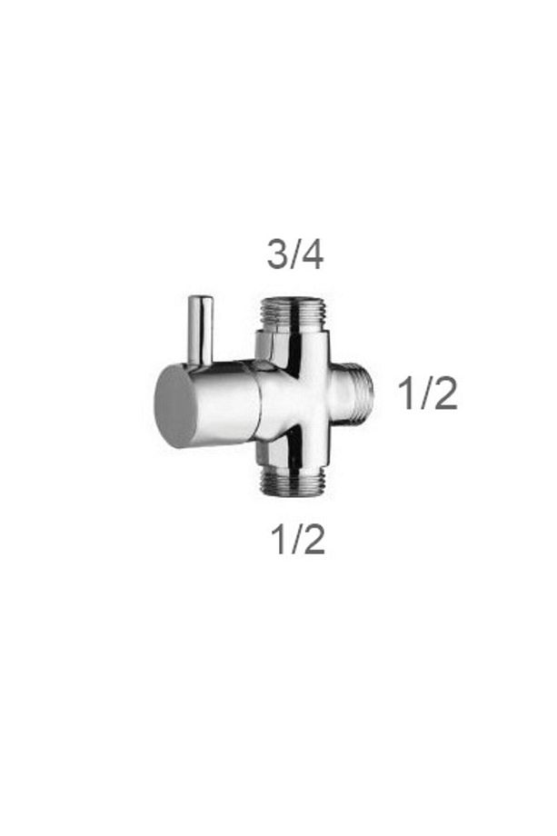 Yapıtaşı Yt32 Kartepe Banyo Robot Duş Seti Yönlendirici Musluk 3/4x1/2x1/2 - 3