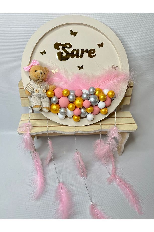 İSİMLİ KIZ BEBEK BUBBLE KAPI SÜSÜ-HASTANE ODASI BEBEK KAPI SÜSÜ - 1