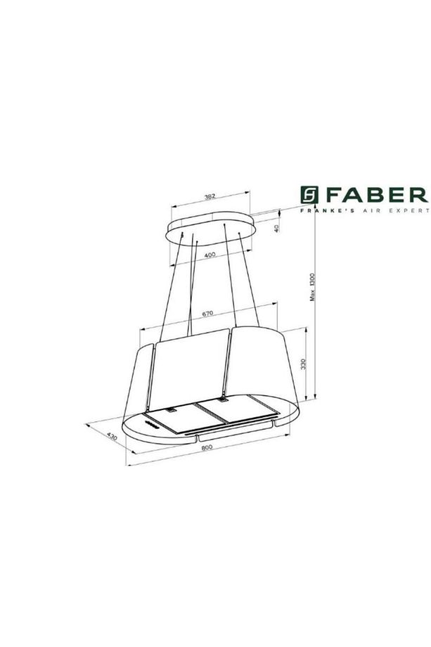 Faber BEAT XL WH MATT F80 Ada Davlumbaz - 2