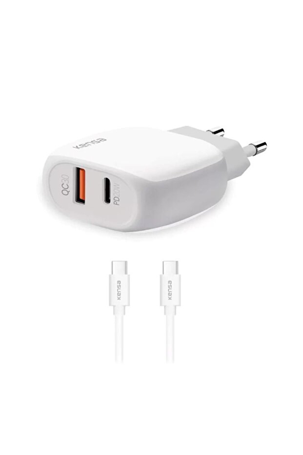Hızlı şarj USB Type-A USB Type-C Apple Uyumlu Qc-50 Hızlı 3.0A 15W USB Lightning Quick Şarj Aleti - 1