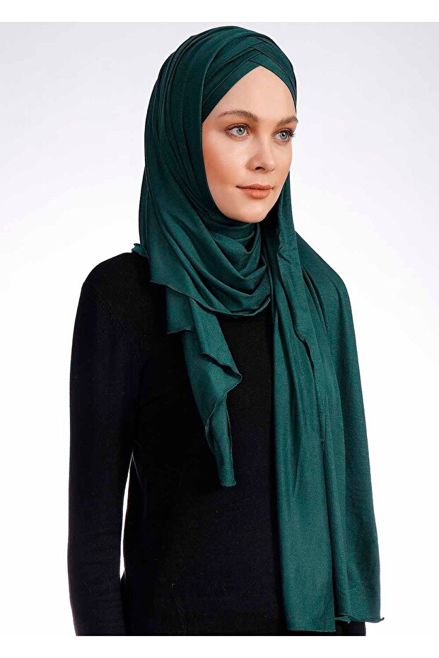 3x شال ليكرا مريح - St 059 Emerald - 2