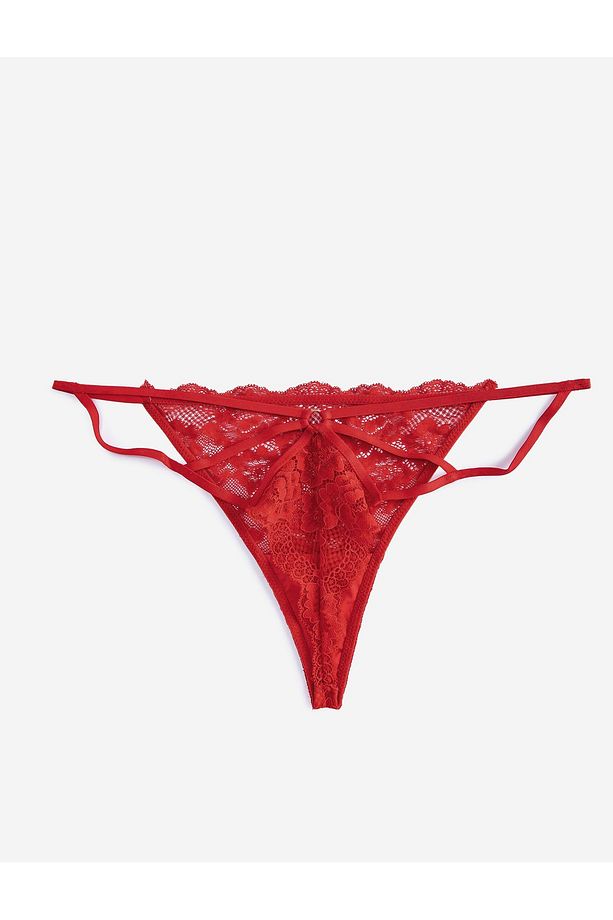 Dantelli String Külot Çiçekli - 7