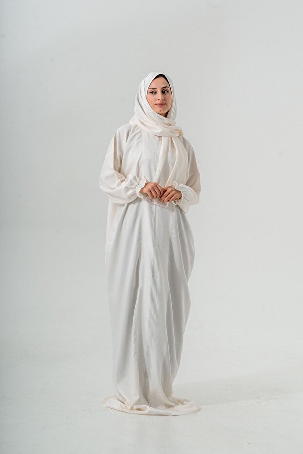 High-Quality Prayer Dress Viscose Woven Oversized Zip-Up