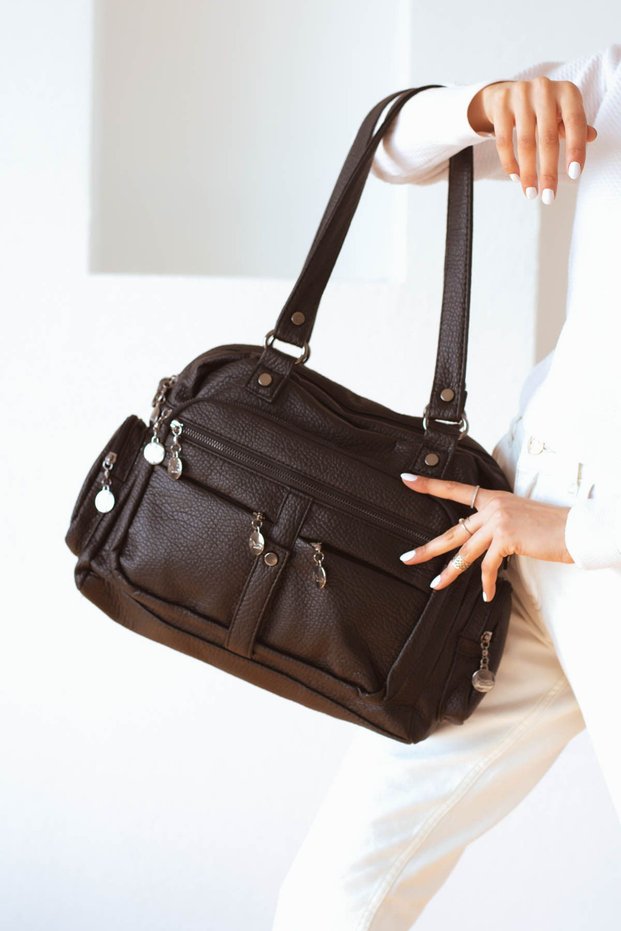 Sweta Siyahrolax Large Volume Soft Style Women's Shoulder Bag 30X43 Size