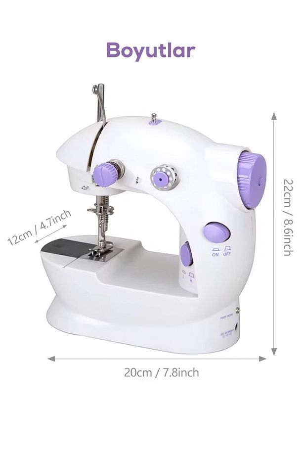 Mini Pratik Dikiş Makinesi, Ev Tipi Dikiş Makinesi,Taşınabilir Dikiş Makinesi - 3