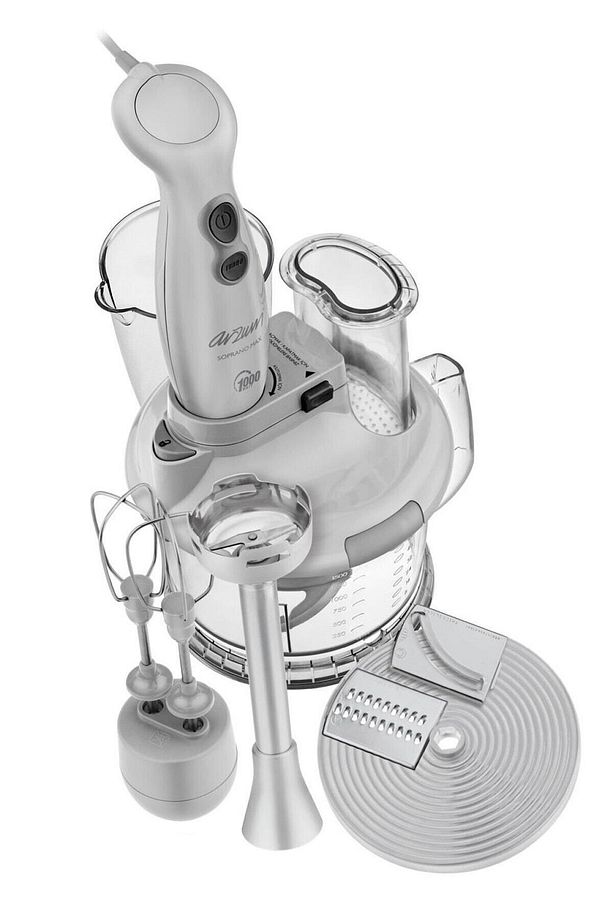 3 Yıl Ar1004 Soprano Max Multi Beyaz 1000 W Blender Seti 220 - 240 V Metal 1,5 L Turbo Resmi Distri - 4