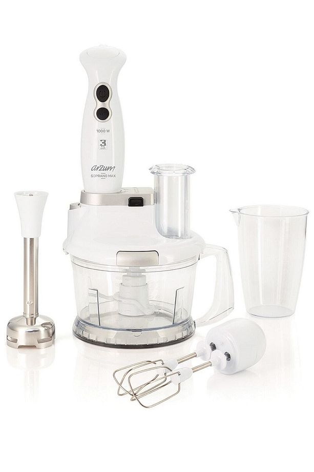 3 Yıl Ar1004 Soprano Max Multi Beyaz 1000 W Blender Seti 220 - 240 V Metal 1,5 L Turbo Resmi Distri - 2