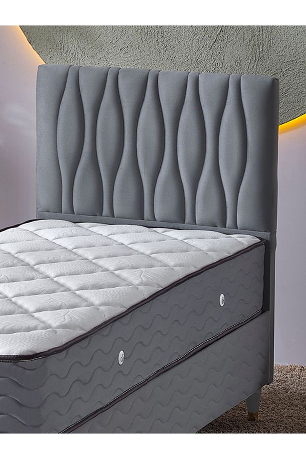 Almula Tek Kişilik 3Lü Set Yatak+Baza+Başlık - 5