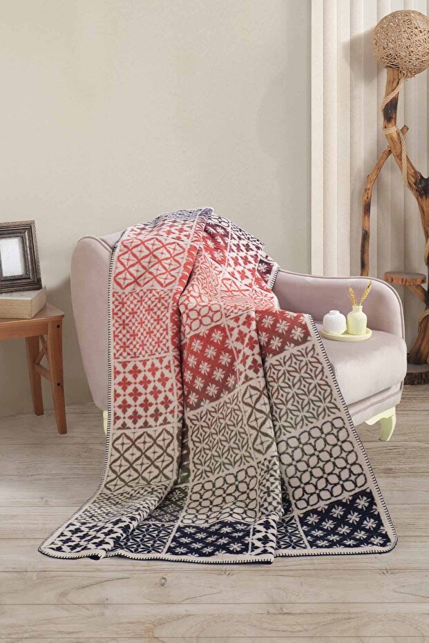 Single 150X200Cm Patterned Cotton Blanket - 1