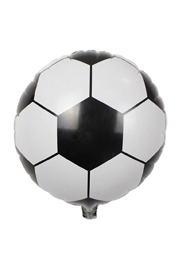 Black and White Fan Foil Round Balloon 18 Inch