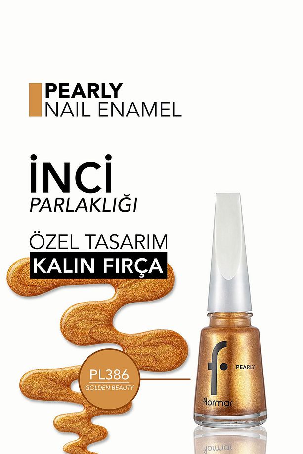 Pearly Yarı Transparan & Parlak Bitişli Sedefli Oje - 5