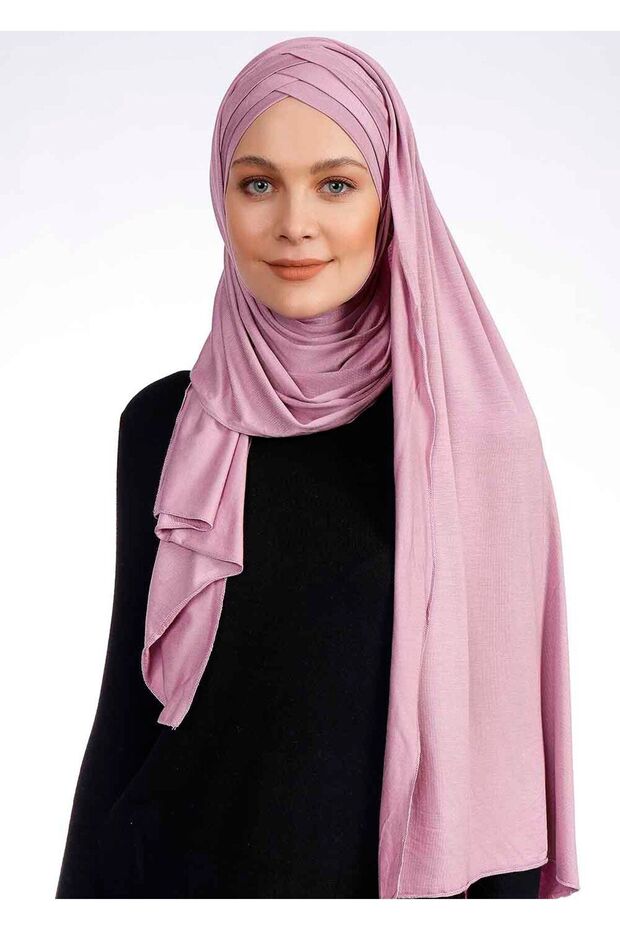 3X Comfortable Cross Lycra Shawl - St 059 Lilac - 1