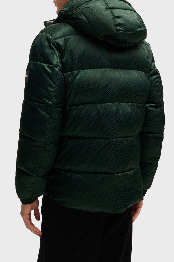Logolu Regular Fit Çıkarılabilir Kapüşonlu Şişme Mont Erkek MONT 50525364 385 - 2