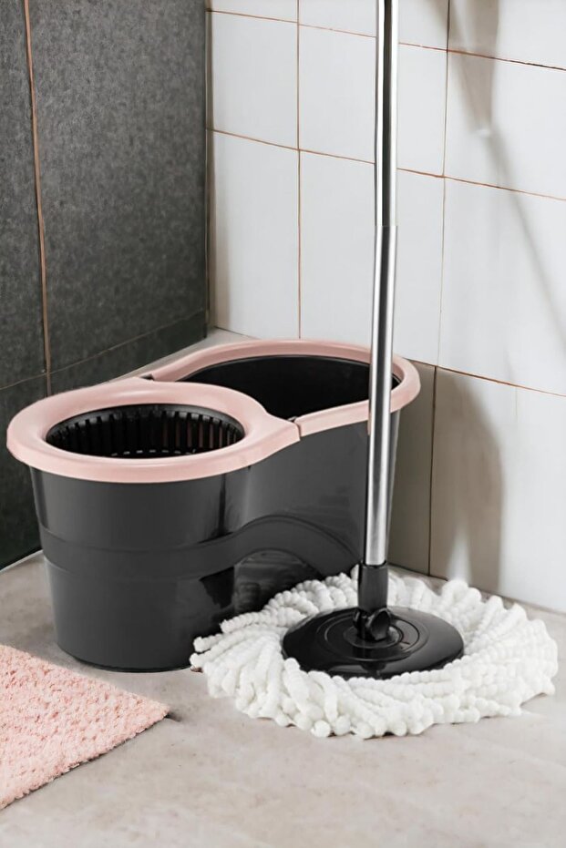 Microfiber Süper Mop Set 360 Pembe - 1