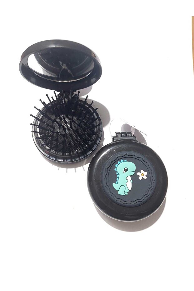 مشط مرآة مدمج منقوش للأطفال - 1